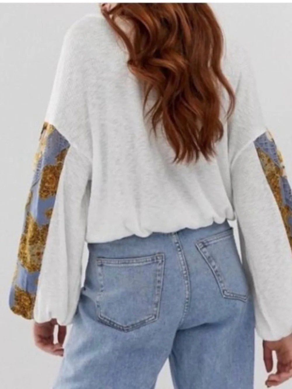 Free People Casual Clash top -Ivory Medium